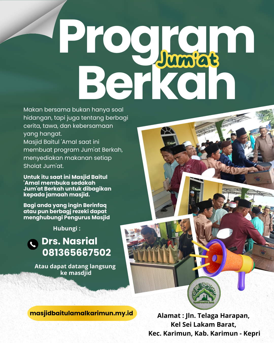 Program Jum'at Berkah, Berbagi Untuk Bersama